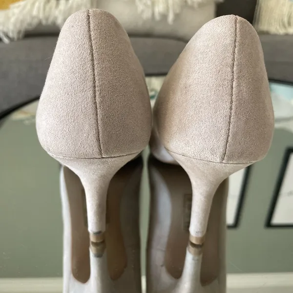 Qupid Nude Neutral Kitten Heel - Image 5