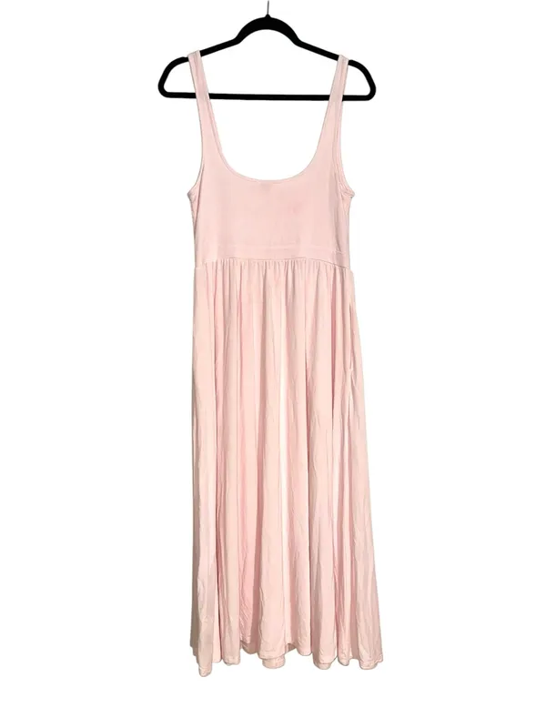 Aritzia Wilfred Market Midi Dress Sleeveless Scoop Neck MEDIUM in Petal Pink - Image 3