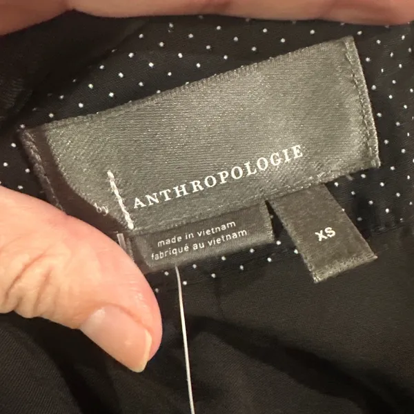 ANTHROPOLOGIE | NWT Woman's Black Elyse Cowl Slip Silk Sleeveless Midi Dress, XS - Image 9