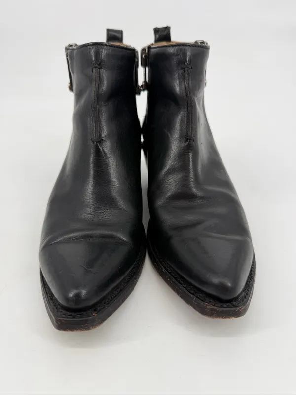 FRYE Sacha Moto Short Bootie Double Zip Black Size 6 - Image 2