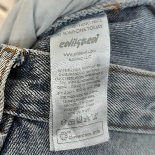 Edikted Crossover‎ Waist Jeans Size Small - Image 11
