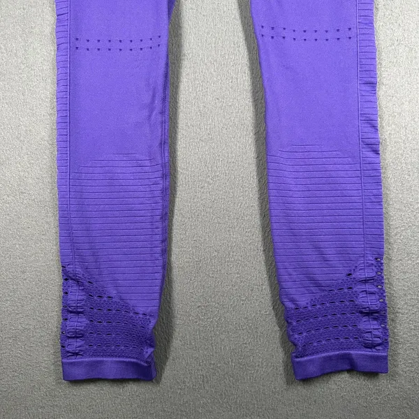 Gymshark Leggings Womens Medium Purple High Rise Seamless Ventilated Ankle - Image 14