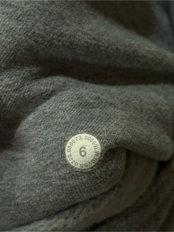 Lululemon All Yours Hoodie *Fleece Heathered Core Medium Grey Size 6 - Image 2