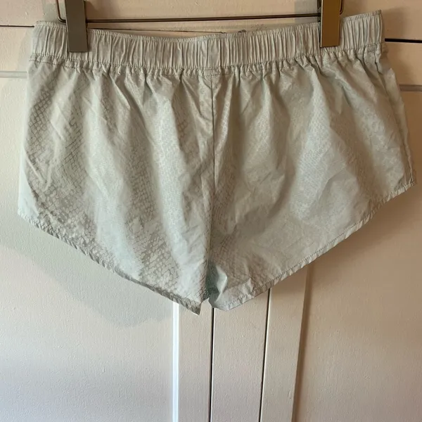 NWOT Free People Movement Shape Shifter Metallic Blue Shorts Medium - Image 8