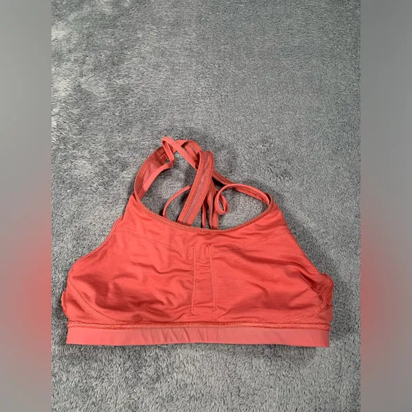 Lululemon athletica stash to dash Coral Sports Bra 8 - Image 7