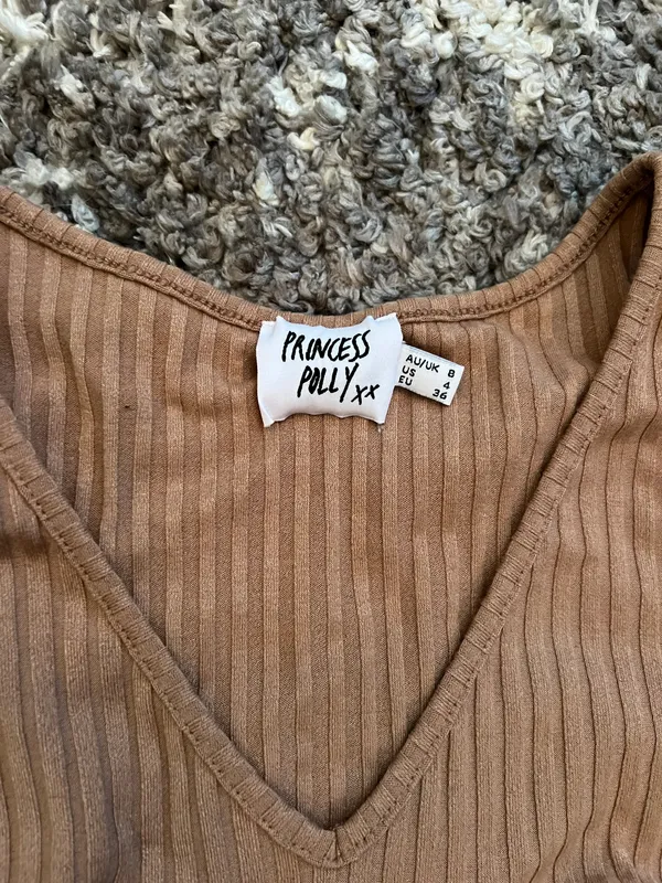 Princess Polly Brown Tank Top - Image 2