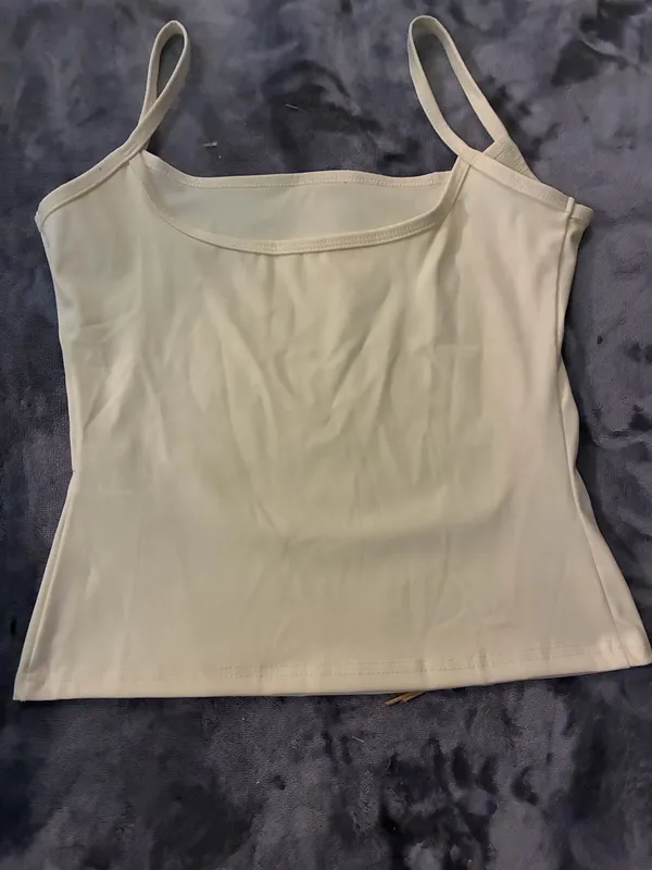 XLLAIS Sexy Backless Women Tank Top, Elastic Casual Spaghetti Strap Camisole Summer - Image 3