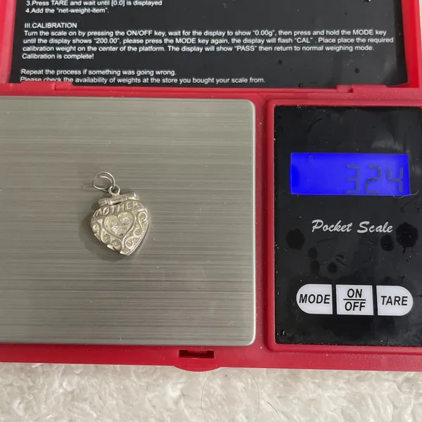 Jezlaine Jez Sterling Silver Crystal Mother Heart Locket Pendant Charm - Image 6