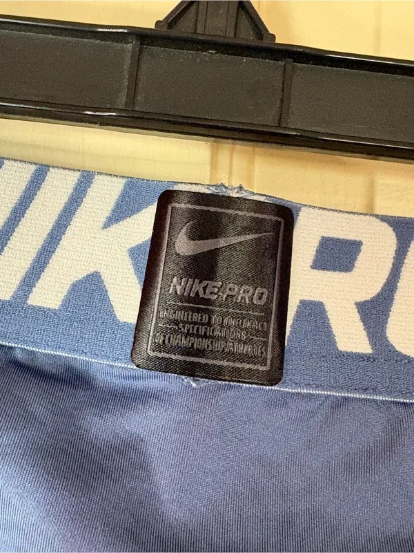 Nike Pro Leggings Women’s Medium Blue Dri-Fit Compression Athletic Pants GymWear - Image 6