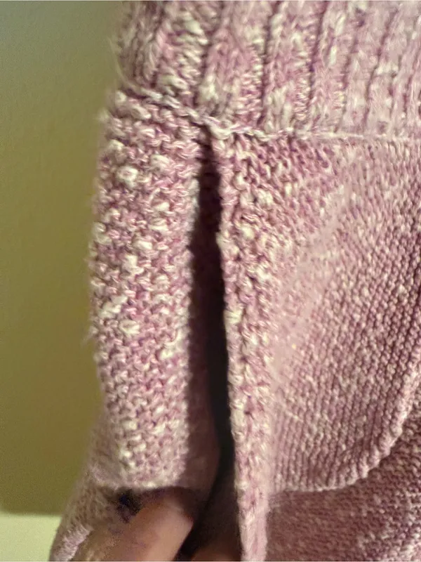 Pink knit romper large - Image 3