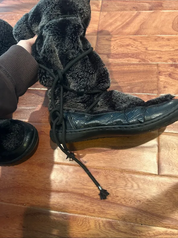 Vintage Fuel Y2K Tall Wrap Winter Fur Boot Women’s Size 7 - Image 7