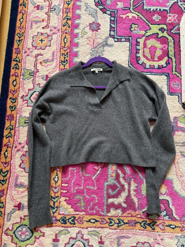 Reformation Cashmere Polo Sweater - Image 2