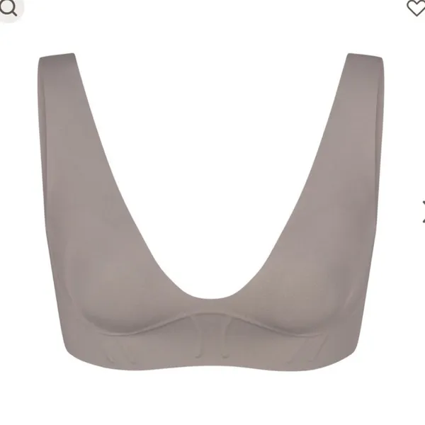Skims bonded (B17) corset plunge bralette XXS in steel NWT - Image 3