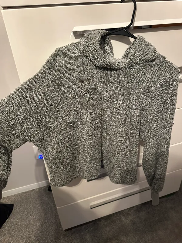Cropped Pullover Gray Size M - Image 3