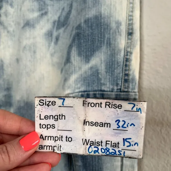 True People New York Vintage retro Denim Pants Tie-Dye y2k low rise Cargo Jeans - Image 15