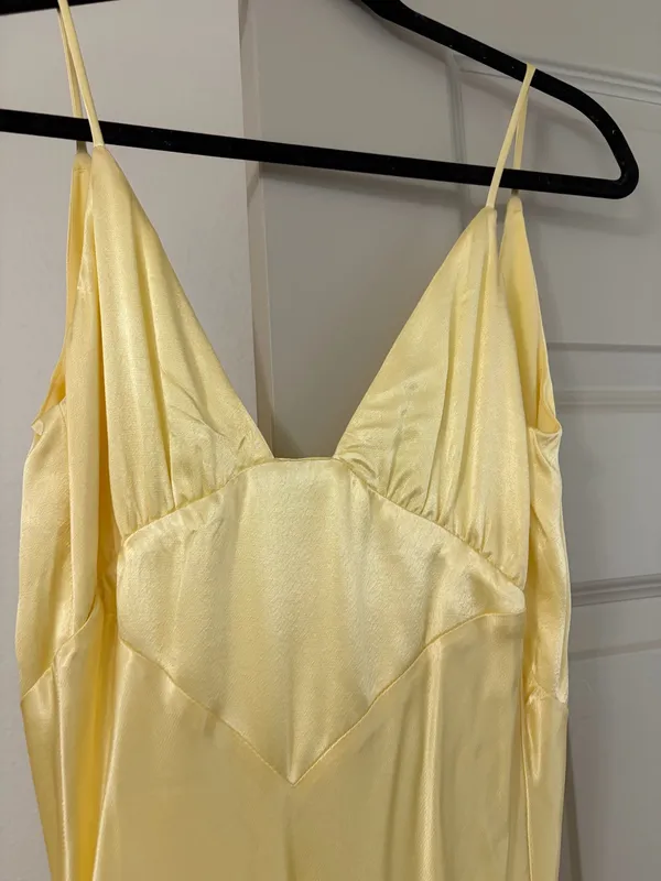 Butter Yellow Slip Dress Size 6 - Image 2