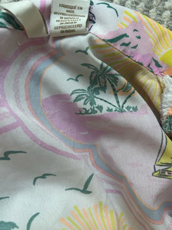 Cynthia Rowley Tropical Print Button Pajama Top Women’s Size Medium - Image 6