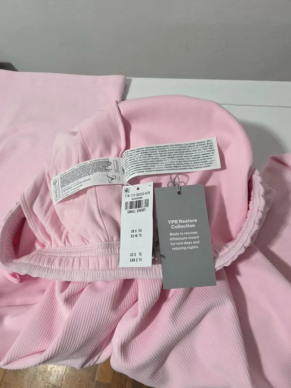 Abercrombie & fitch YPB Restore Wide Leg Pant - Baby Pink - Size S / Short - Image 9