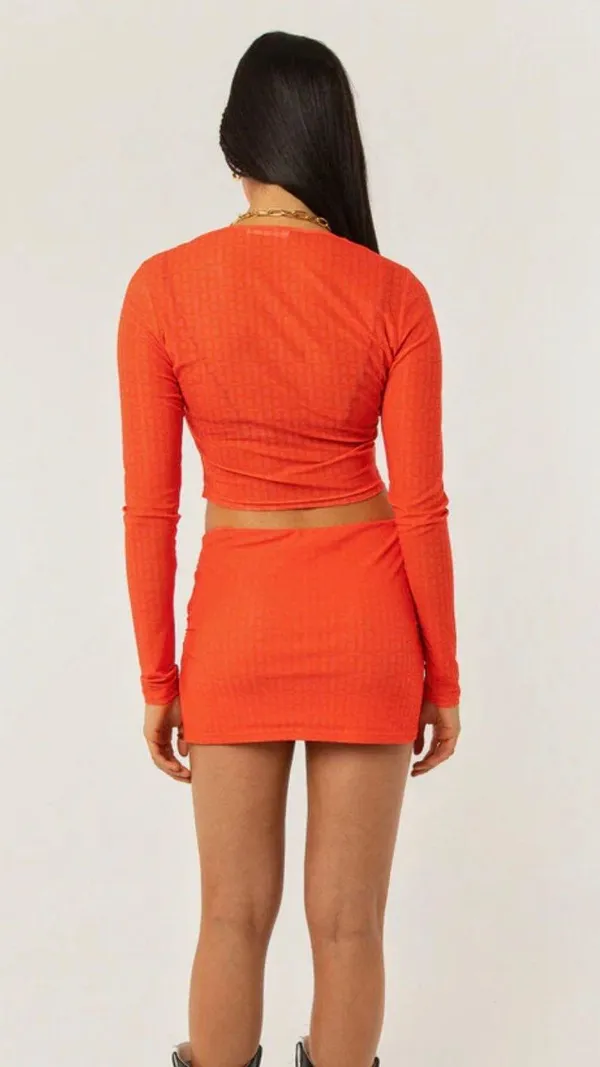 Pepper Mayo Lucky Break Mesh Skirt - Image 3