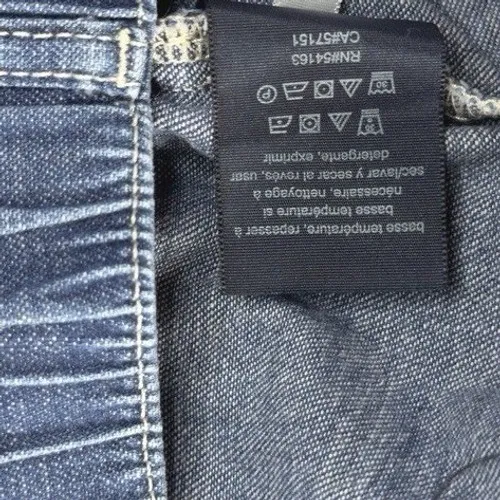 Tommy Hilfiger Denim Pants Women M Blue High Rise Wide Leg Pleated Cropped Jeans - Image 7