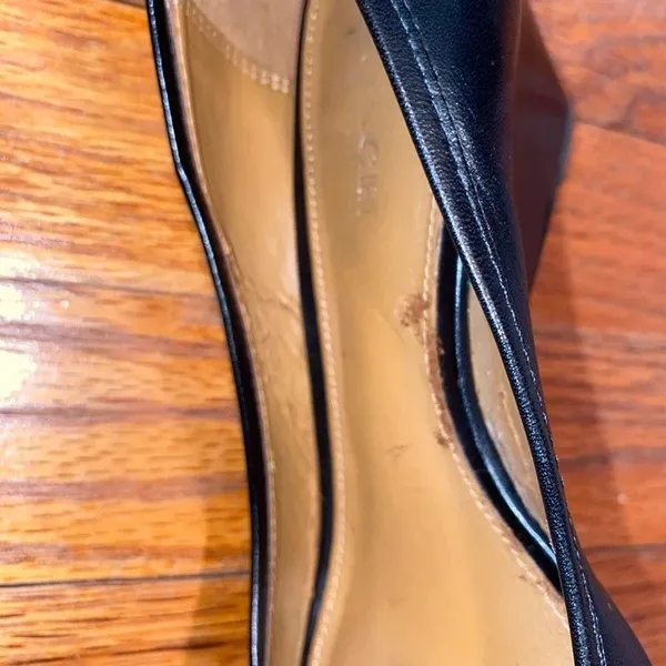 Coach Perry Peep Toe Black Wedge Sz 5.5 - Image 4