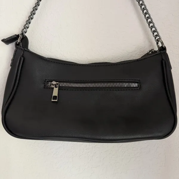 Ed Hardy Studded Black Shoulder Bag W/ Detachable Crossbody Strap Biker Retro - Image 9