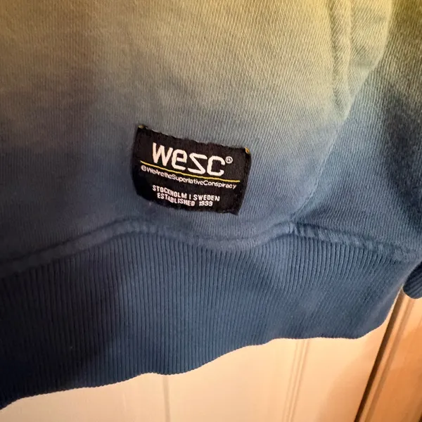 WeSC 90's Mike Diagonal Tie-Dye Hoodie, Men’s L/Women’s XL - Image 5