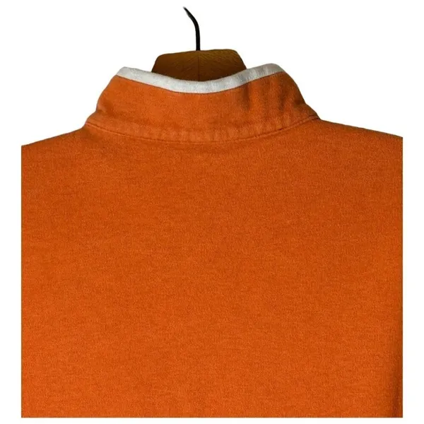 Peter Millar Sweatshirt‎ Women Small Orange Cotton Full Zip Mock Neck Outdoor - Image 4