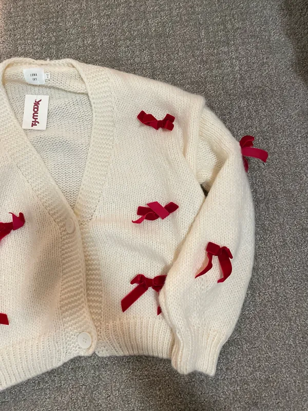 Bow sweater White Size M - Image 2