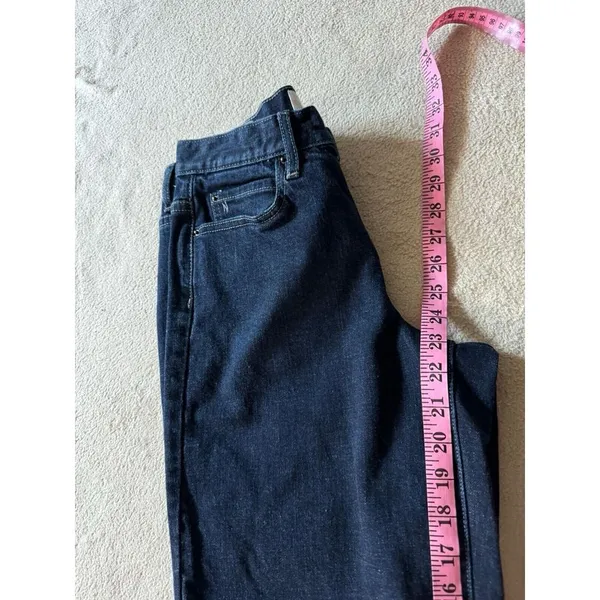 ARTELIER Nicole Miller Sullivan Dark Wash Wide Leg Crop‎ Raw Hem Denim Jeans 26 - Image 10