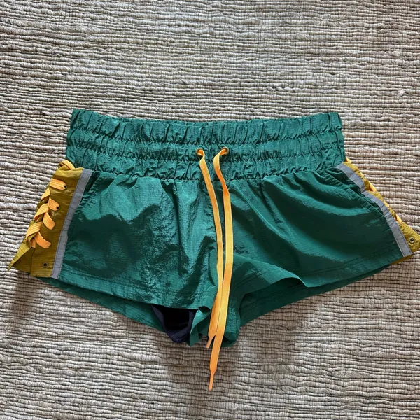 Free People Movement Football Touchdown Shorts Lace Up Athletic Size Small - Image 2