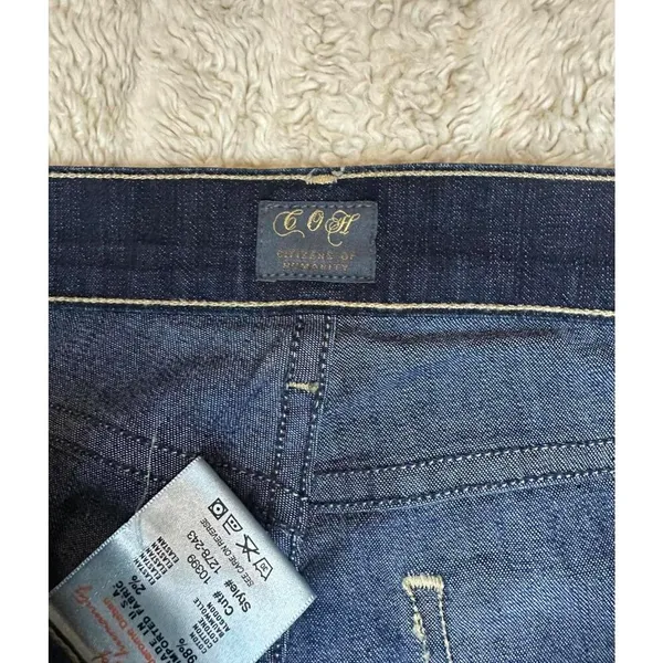 Citizens of Humanity classic 'Ava' dark wash low rise straight leg jeans Size 26 - Image 4