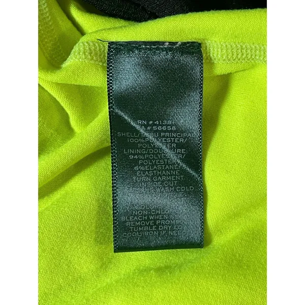 Lauren Ralph Lauren Black Neon Mid Rise Elastic Waist Active Running Shorts Sz M - Image 7