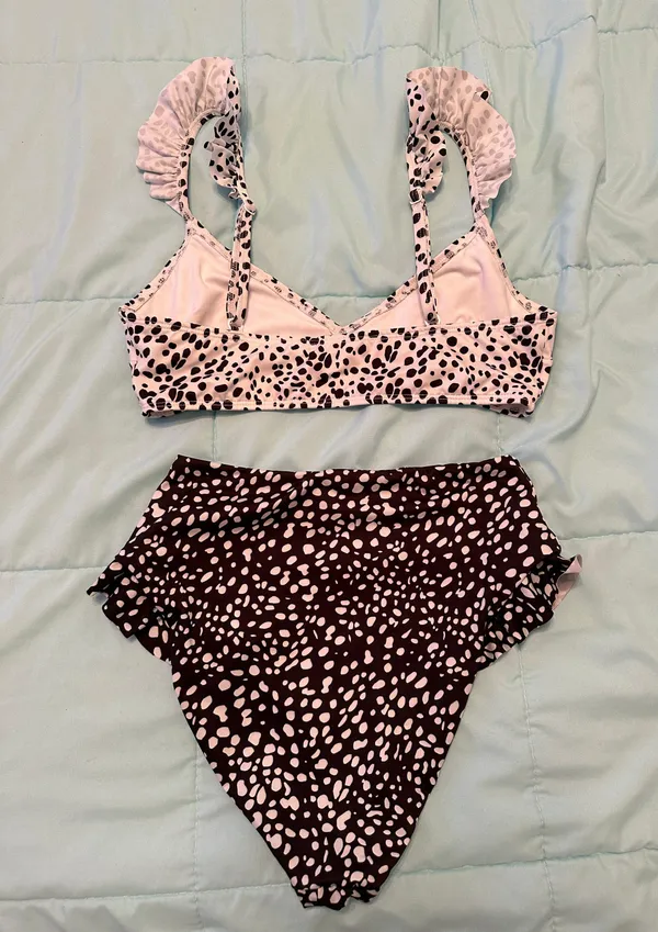 ASOS Black & White Bikini Set - Image 7