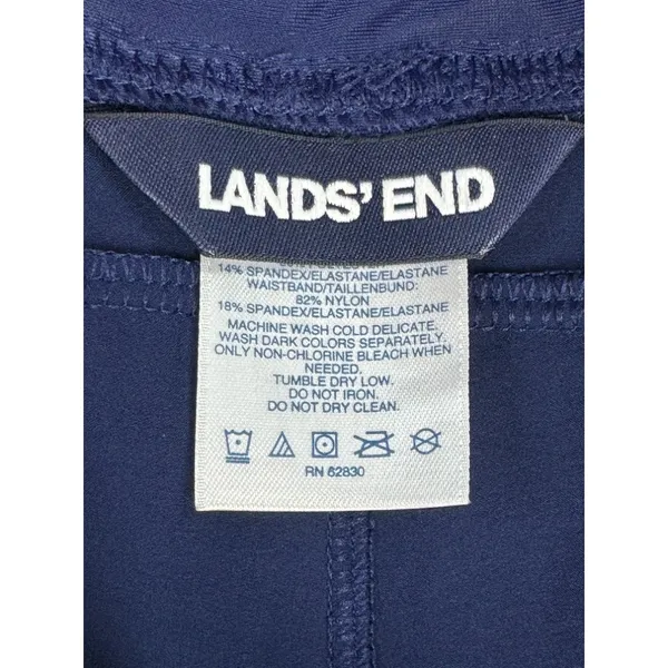 Lands' End Quick Dry Board Shorts Size 2 Navy Blue‎ Swimwear Casual Womens - Image 6