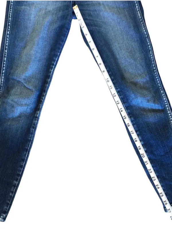 AMO Twist Dark Vintage Blue Wash Women Mid Rise Ankle Jeans Size 25 NWOT - Image 9