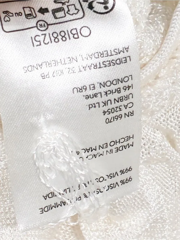By Anthropologie Ruffle Long-Sleeve Jumper White Blouse Size Medium - Image 5