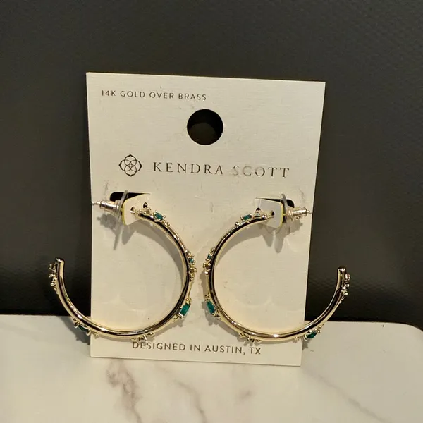 Kendra Scott Meredith Metals Gold Hoop Earrings - Image 6