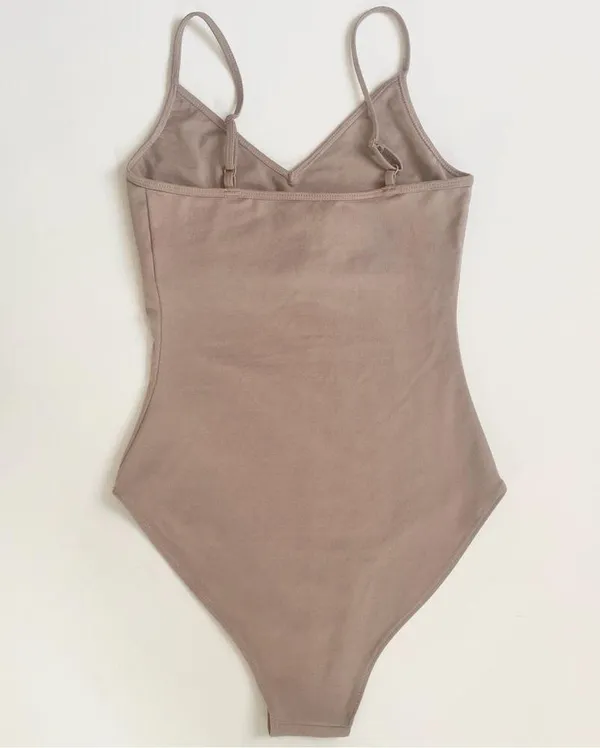 Reformation Eco Stretch Nude Bodysuit - Image 6