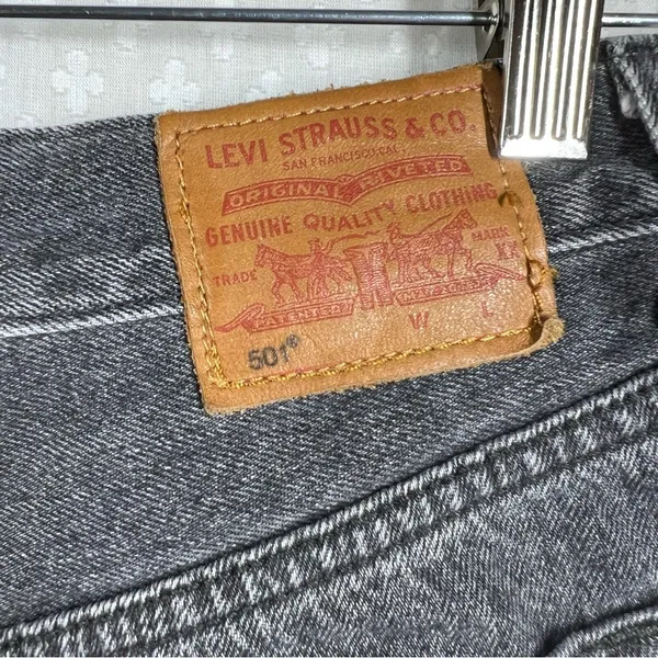 Levi’s Premium Washed Black High‎ Rise 501 Shorts - Image 4