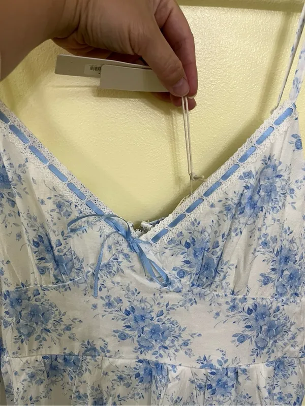 NEW Altar’d State Blue Floral Maxi Dress Size 3XL NWT - Image 4