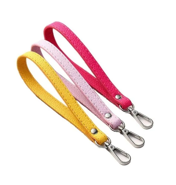 (1) Accessories Wrist Strap Purse Bag Strap 20CM PU Leather Handles - Image 4