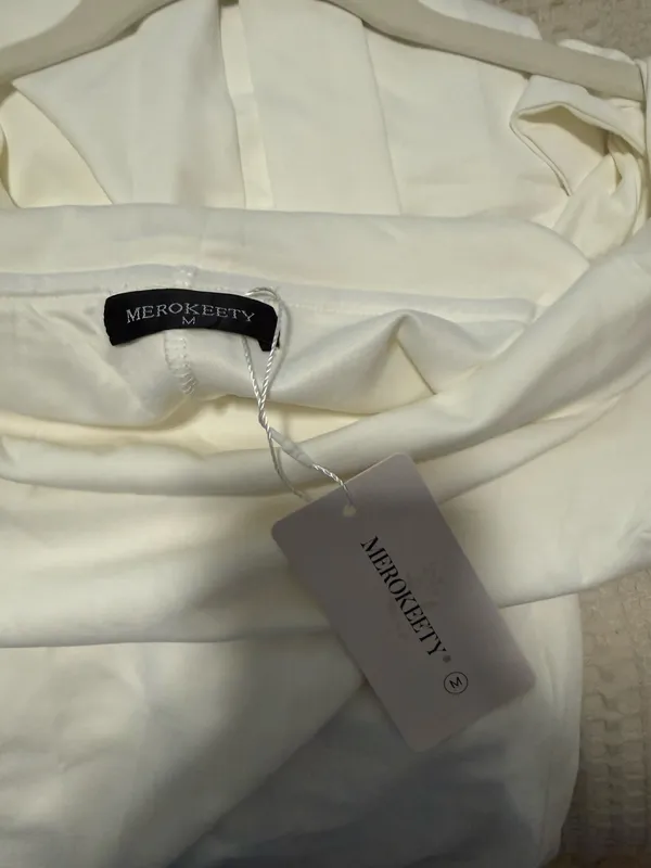 Merokeety Formal White Dress - Image 2
