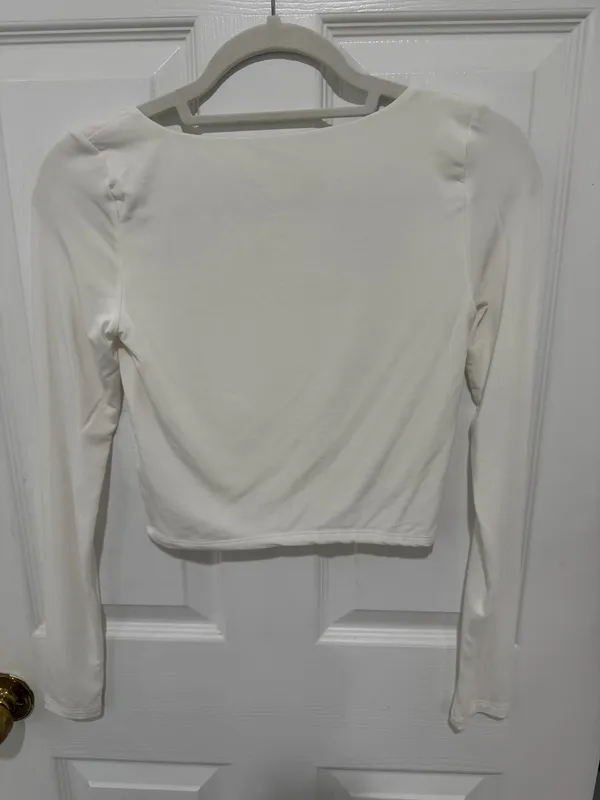 Aritzia Wilfred Long Sleeve Square Neck Ruched Top - Aritzia Orbit Top - Image 6