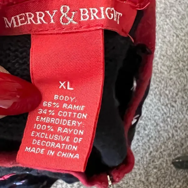 Vintage Merry &‎ Bright Christmas Sweater Vest - Image 6