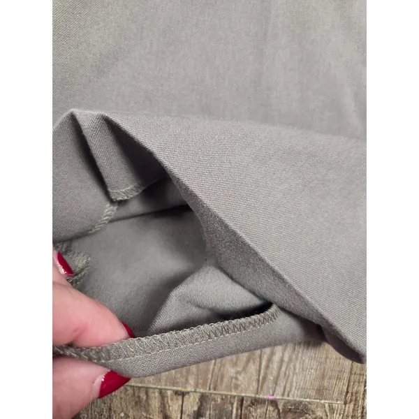 Express Beige/Gray Pants Suit Editor Trousers + Matchin Blazer Jacket Set XS/S - Image 3