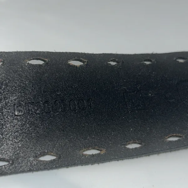 Fossil Genuine Leather Boho Southwestern Belt Bronze Rhinestone Buckle Black‎ L - Image 5