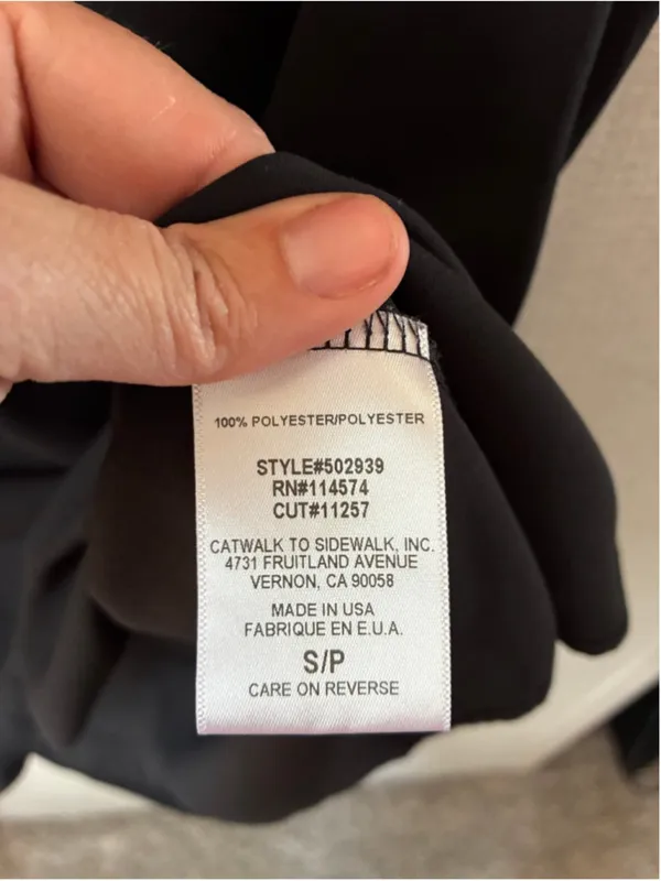 Pleione By Anthropologie Black Peplum Blouse Size Small - Image 4