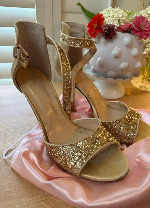 Phoebe Couture Gold Heels - Image 2