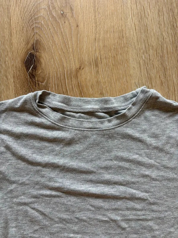 Light Grey Long Sleeve Top Gray Size XS - Image 3